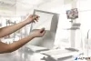 Infokeret, A4, öntapadó, jegyzetelhető, DURABLE DURAFRAME® "NOTE", ezüst