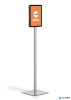 Padlóállvány, A4, DURABLE "INFO STAND BASIC", antracit-szürke
