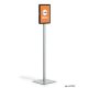 Padlóállvány, A4, DURABLE "INFO STAND BASIC", antracit-szürke