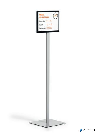 Padlóállvány, A4, DURABLE "INFO STAND BASIC", antracit-szürke