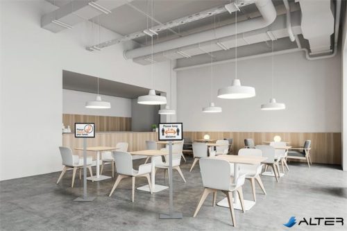 Padlóállvány, A4, DURABLE "INFO STAND BASIC", antracit-szürke