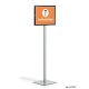 Padlóállvány, A3, DURABLE "INFO STAND BASIC" antracit-szürke