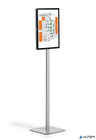 Padlóállvány, A3, DURABLE "INFO STAND BASIC" antracit-szürke