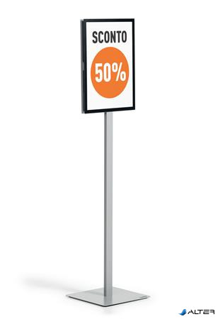Padlóállvány, A3, DURABLE "INFO STAND BASIC" antracit-szürke