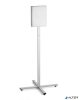 Padlóállvány, kültéri, A4, DURABLE "INFO STAND", antracit-szürke