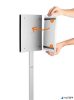 Padlóállvány, kültéri, A4, DURABLE "INFO STAND", antracit-szürke
