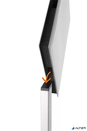 Padlóállvány, kültéri, A4, DURABLE "INFO STAND", antracit-szürke