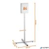 Padlóállvány, kültéri, A4, DURABLE "INFO STAND", antracit-szürke