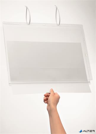 Információs tasak, vízálló, kábelkötegelővel, A3, DURABLE