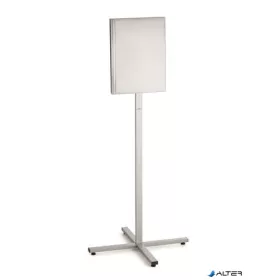   Padlóállvány, kültéri, A3, DURABLE "INFO STAND", antracit-szürke