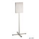 Padlóállvány, kültéri, A3, DURABLE "INFO STAND", antracit-szürke