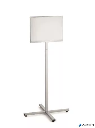 Padlóállvány, kültéri, A3, DURABLE "INFO STAND", antracit-szürke