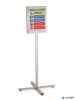 Padlóállvány, kültéri, A3, DURABLE "INFO STAND", antracit-szürke