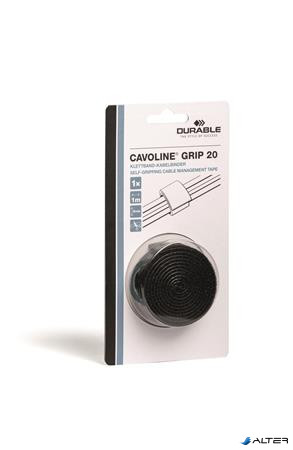 Kábelkötegelő, tépőzáras, DURABLE "CAVOLINE® Grip 20", fekete
