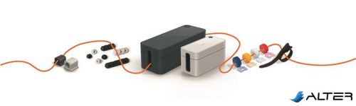 Kábelkötegelő, tépőzáras, DURABLE 'CAVOLINE® Grip 20', fekete