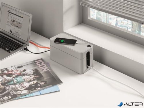 Kábelrendező doboz, DURABLE 'CAVOLINE', szürke