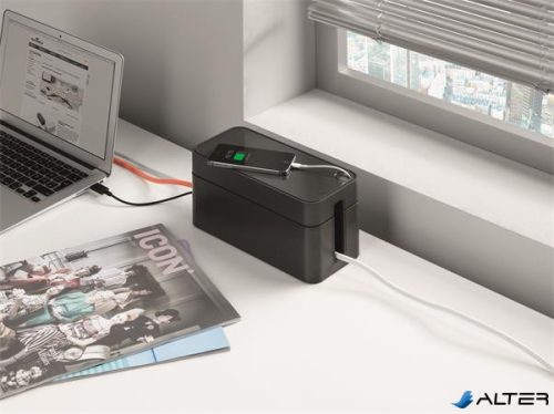 Kábelrendező doboz, DURABLE 'CAVOLINE', grafitszürke