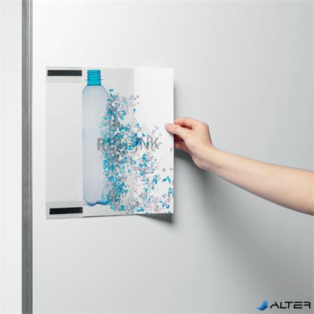 Infokeret, A4, mágneses, DURABLE 'rPET', áttetsző