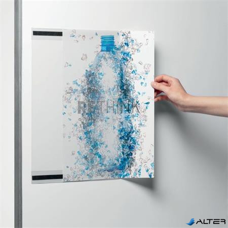 Infokeret, A3, mágneses, DURABLE "rPET", áttetsző