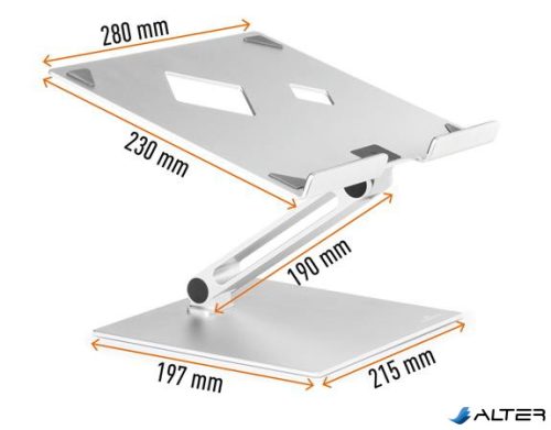 Laptop állvány, DURABLE "Rise"