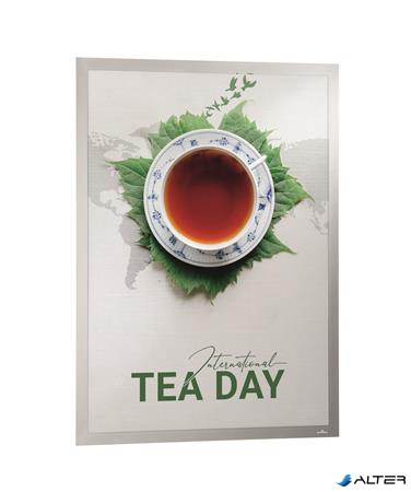 Infokeret, 50x70 cm, DURABLE 'DURAFRAME POSTER', ezüst
