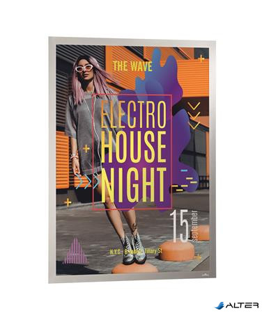 Infokeret, 50x70 cm, DURABLE 'DURAFRAME POSTER', ezüst