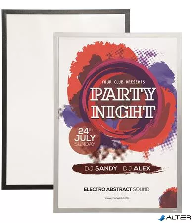 Infokeret, 70x100 cm, DURABLE "DURAFRAME POSTER", fekete