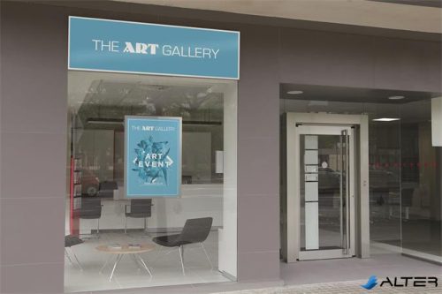 Infokeret, 70x100 cm, DURABLE "DURAFRAME POSTER", ezüst