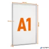 Infokeret, alumínium, kültéri, A1, DURABLE "Outdoor", ezüst