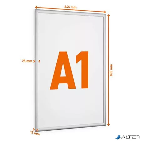 Infokeret, alumínium, kültéri, A1, DURABLE "Outdoor", ezüst