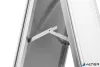 Megállító tábla, poszteres, A1, DURABLE "Fold Outdoor", ezüst