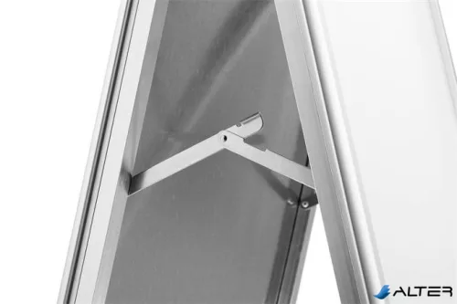 Megállító tábla, poszteres, A1, DURABLE "Fold Outdoor", ezüst