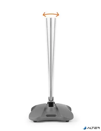 Megállító tábla, poszteres, talppal, A1, DURABLE "Heavy Base Outdoor", ezüst