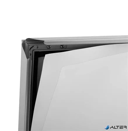 Megállító tábla, poszteres, talppal, A1, DURABLE "Heavy Base Outdoor", ezüst