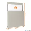 Dokumentumtartó, A4, öntapadó, DURABLE "Info Box", szürke
