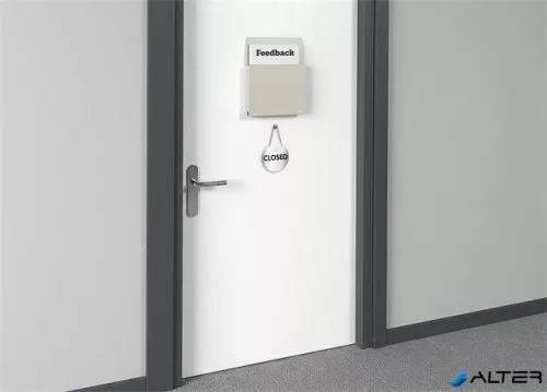 Dokumentumtartó, A4, öntapadó, DURABLE "Info Box", szürke