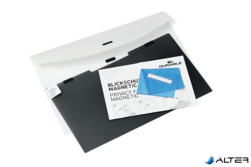 Monitorszűrő, betekintésvédelemmel, 302x189 mm, 14" 16:10, DURABLE "MAGNETIC 14", mágneses