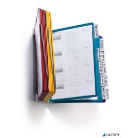   Bemutatótábla tartó, fali, 20 db bemutatótáblával, DURABLE "VARIO®", vegyes színek