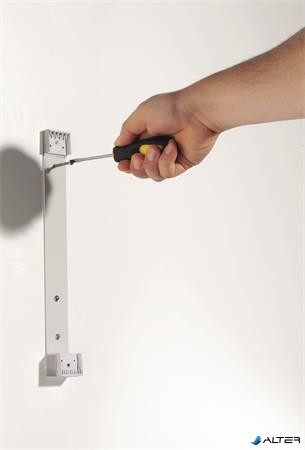 Bemutatótábla tartó, fali, 5 db bemutatótáblával, DURABLE "VARIO® WALL 5", narancssárga