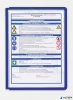 Bemutatótábla, A4, DURABLE "SHERPA®", sötétkék