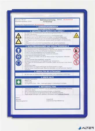 Bemutatótábla, A4, DURABLE "SHERPA®", sötétkék