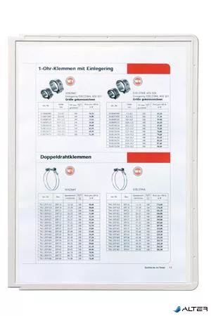 Bemutatótábla, A4, DURABLE "SHERPA®", szürke