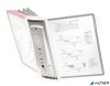 Bemutatótábla tartó, fali, 10 db táblához, DURABLE "SHERPA® WALL", szürke