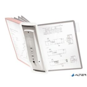   Bemutatótábla tartó, fali, 10 db táblához, DURABLE "SHERPA® WALL", szürke