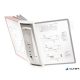 Bemutatótábla tartó, fali, 10 db táblához, DURABLE "SHERPA® WALL", szürke