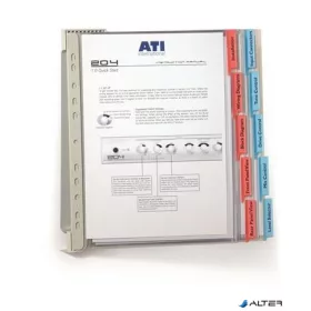   Bemutatótábla tartó, fali, 10 db bemutatótáblával, DURABLE "FUNCTION WALL 10", vegyes szín