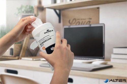 Tisztítókendő, képernyőhöz, 100 db, DURABLE 'SCREENCLEAN® BOX 100'