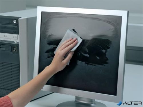 Tisztítókendő, képernyőhöz, 100 db, DURABLE 'SCREENCLEAN® BOX 100'