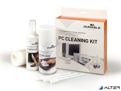 Tisztító szett, műanyag felületre, képernyőhöz, DURABLE