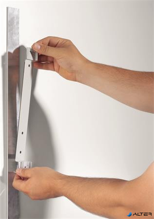 Bemutatótábla tartó, fali, mágneses, 5 db bemutatótáblával, DURABLE 'VARIO® 5 MAGNET', fekete